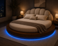 Designer Cloud Bed with Storage and Foam Pillows