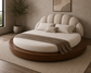 Designer Cloud Bed with Storage and Foam Pillows