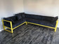Modern L Shape Sectional Sofa with Metal Frame