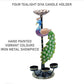 Decorative handcrafted peacock-shaped candle holders for Lighting Diya and Candles