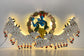 Elegant design of Radhe Krishna Metal Wall Art with flute