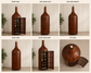 Bottle Shaped Sheesham Wood Bar Cabinet