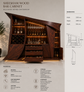 Modern Solid Wood Wine Storage Cabinet