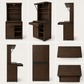 Bar Cabinet with Pull-Out Worktop