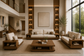 Solid Wood Living Room Furniture Set