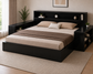Premium King Size Platform Bed with LED Lights