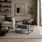 Premium Upholstered Accent Chair with Metal Frame