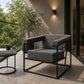Premium Upholstered Accent Chair with Metal Frame