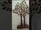 Cycle Under a Tree Metal Wall Art for Living Room (24 x 12 Inches)