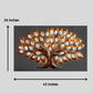 Hansart Special Oak Mosaic Tree Metal Wall Décor (26 x 43 Inches)-Home Decoration-Metal Wall Tree by Hansart Made of Premium-Quality Iron Metal Perfect for your living room, bedroom, hall, office reception, guest room, and hotel reception The product is packed by professionals for safe delivery Designed to make your home look complete "Hansart Made In India because India itself is an art".