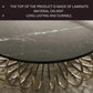 Round Decorative Metal Framed Centre Table for Living Room